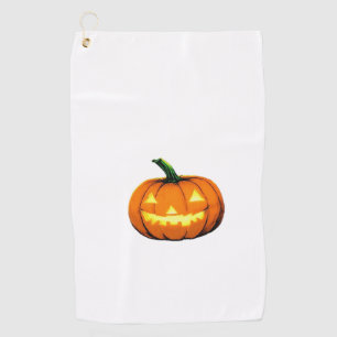Starry Night Pumpkin Halloween Van Gogh Thanksgivi Golf Towel