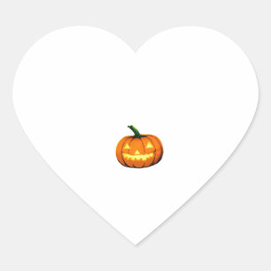 Starry Night Pumpkin Halloween Van Gogh Thanksgivi Heart Sticker