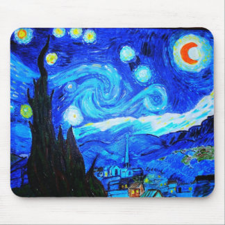 Starry Night Reproduction Mouse Pad