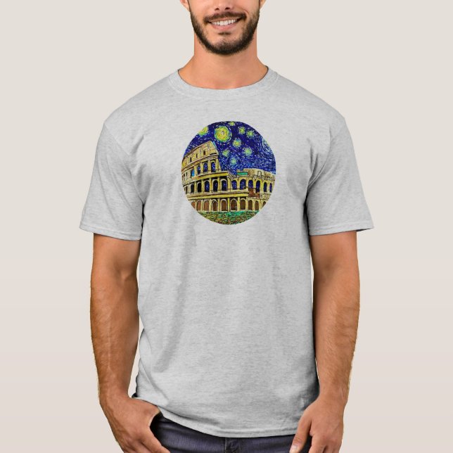 Starry Night Rome Italy T-Shirt (Front)