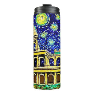 Starry Night Rome Italy Thermal Tumbler