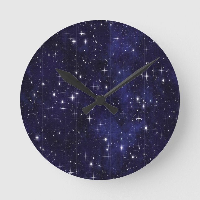 Starry  Night Round Clock (Front)