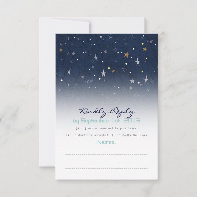 Starry Night RSVP Card (Front)