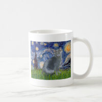 Starry Night - Russian Blue cat 2