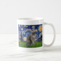 Starry Night - Russian Blue cat