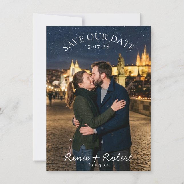 Starry Night Save The Date (Front)