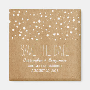 Starry Night Save the Date Magnet