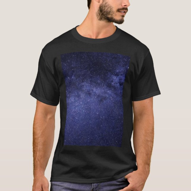 Starry Night Shining Stars Beautiful Night Sky Vie T-Shirt (Front)