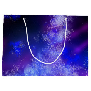 Starry Night Sky Blue Sapphire Birthday Gift Bag