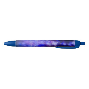 Starry Night sky blue Sapphire  Black Ink Pen