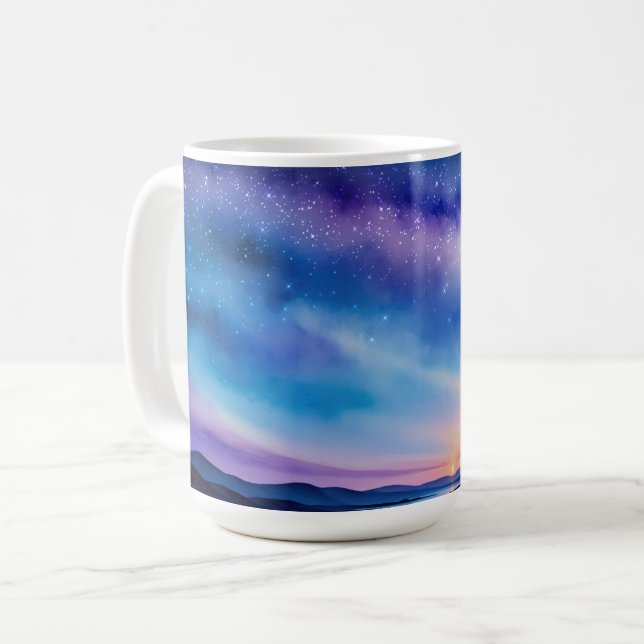 Starry Night Sky Coffee Mug (Front Left)