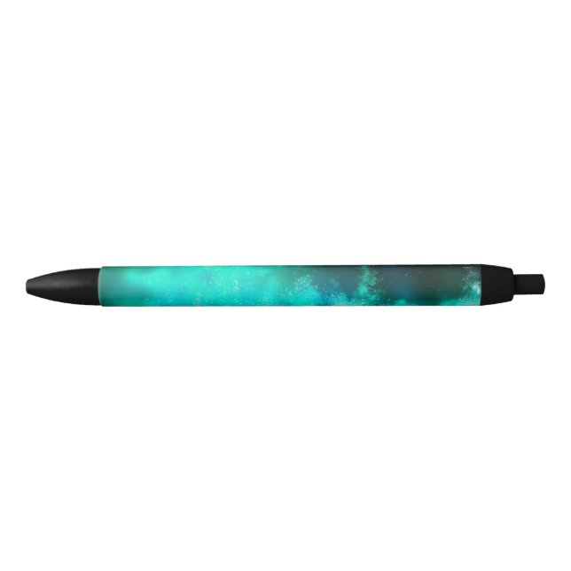 Starry Night sky emerald green  Black Ink Pen (Front)