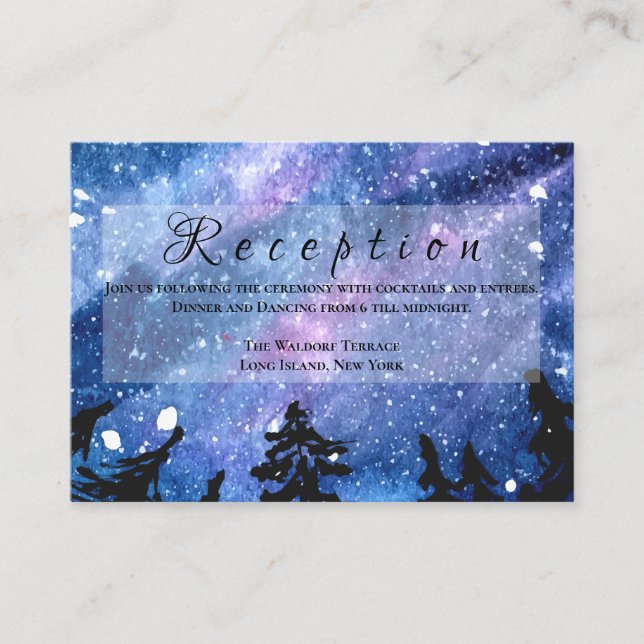 Starry Night Sky Enclosure Card (Front)