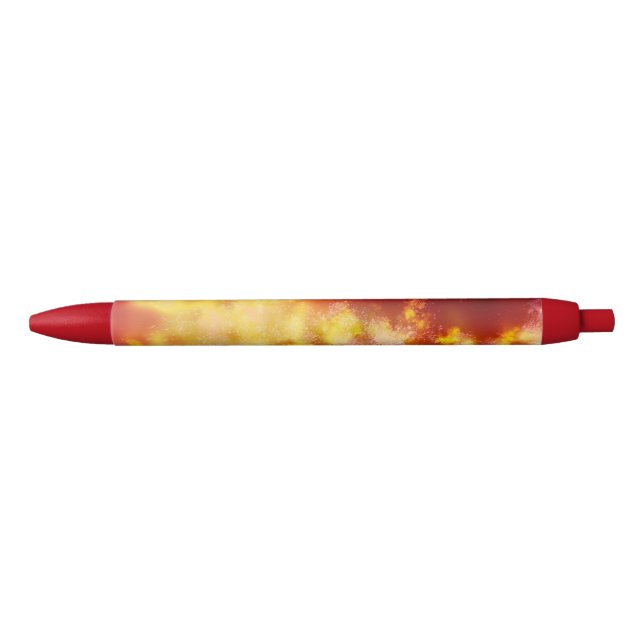 Starry Night sky Flame Black Ink Pen (Front)