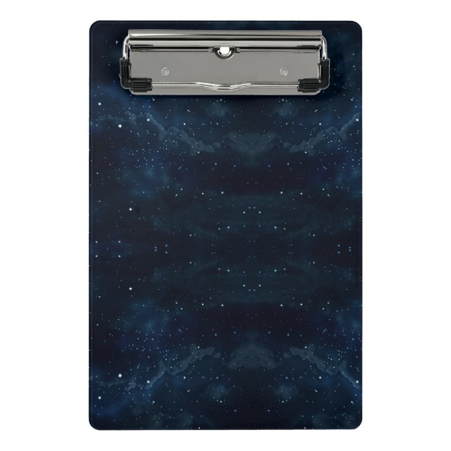 Starry Night Sky , Galaxy Space Celestial Mini Clipboard (Front)