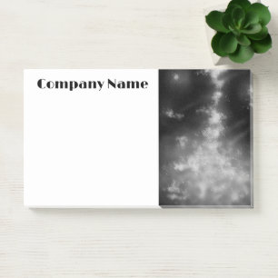 Starry Night Sky Gray Monochrome Post-it Notes