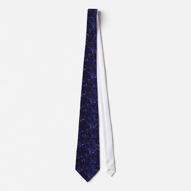 Starry Night Sky Grid Tie (Front)