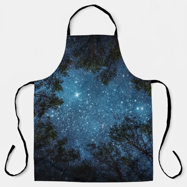 Starry night sky, Milky Way. Apron (Front)