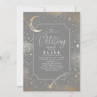 Starry Night Sky Moon Mystical Celestial Birthday