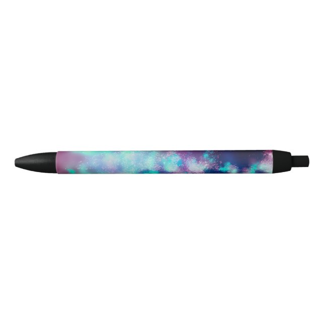 Starry Night sky  Neon Lights  Black Ink Pen (Front)