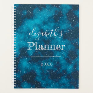 Starry Night Sky Personalised Blue 2024 Planner