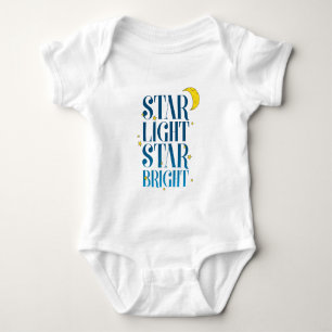 Starry Night Sky Star Light Nightstars Nursery Art Baby Bodysuit