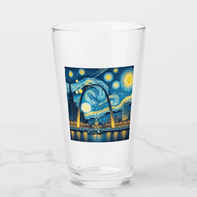 Starry Night St. Louis Missouri Glass (Front)