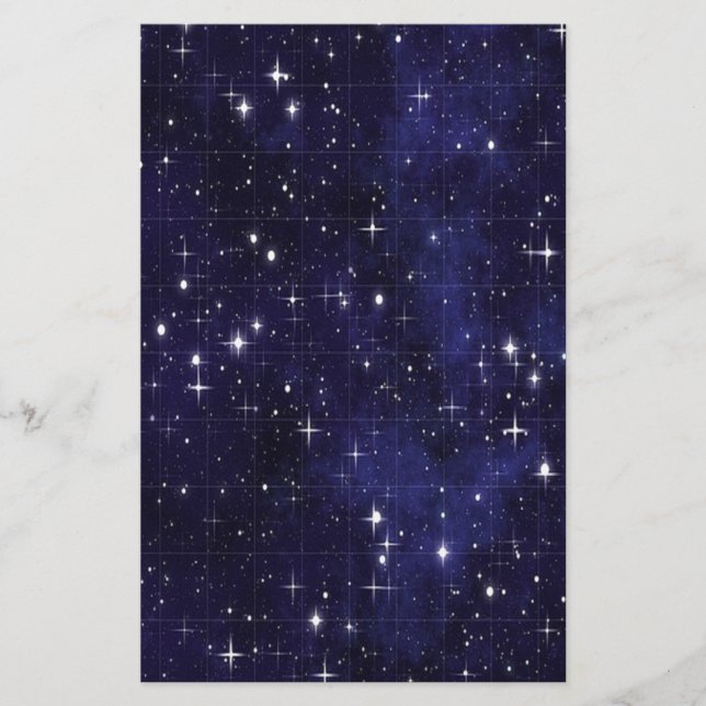 Starry  Night Stationery (Front)
