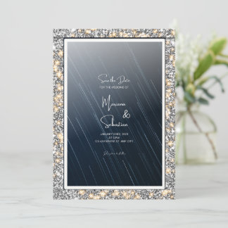 Starry Night the SAVE THE DATE Wedding card