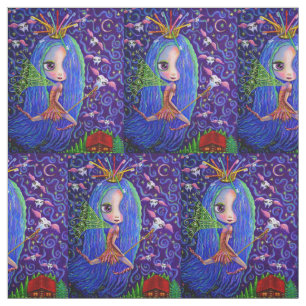 Starry Night Tooth Fairy Princess Big Eye Doll Fabric