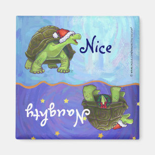 Starry Night Tortoise Christmas Magnet