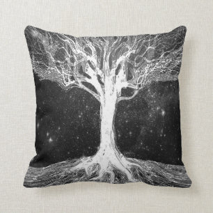 Starry Night Tree of Life Cushion