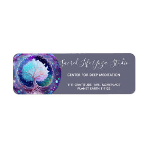 Starry Night   Tree of Life Return Address Label