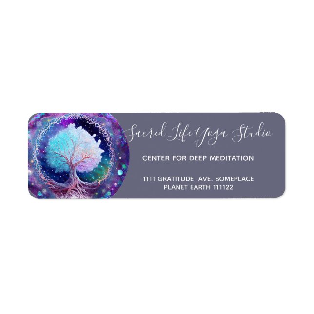 Starry Night | Tree of Life Return Address Label (Front)