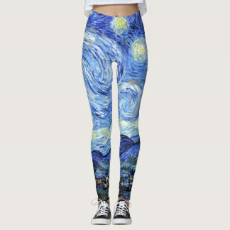Starry Night Van Gogh All Over Print Leggings