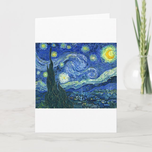Starry Night ~ Van Gogh Card (Front)