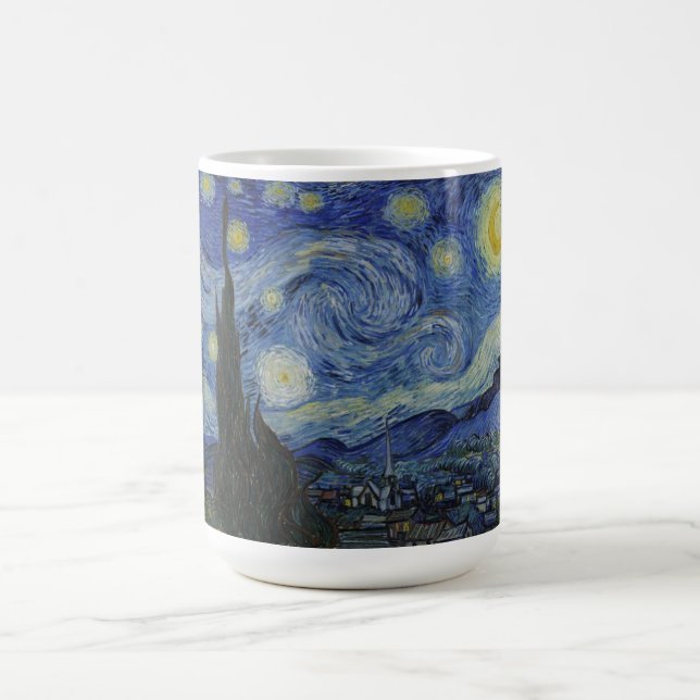  Starry Night, Van Gogh Famous Painting  Coffee Mug (Center)