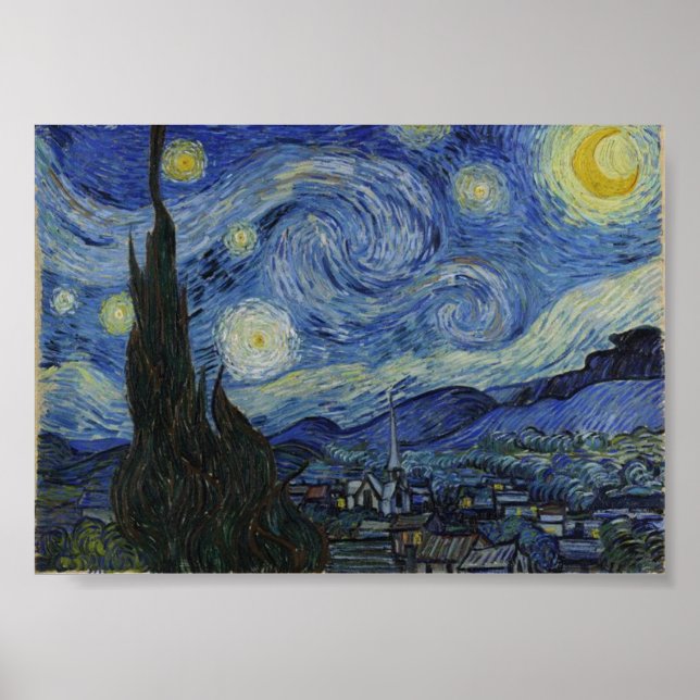  Starry Night, Van Gogh Famous Painting  Poster (Front)