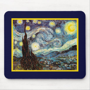 Starry Night Van Gogh Fine Art Mouse Pad
