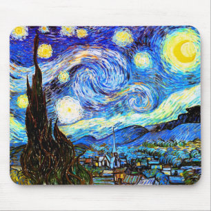 Starry Night Van Gogh Fine Art Mouse Pad