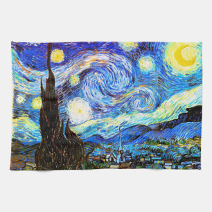 Starry Night Van Gogh Fine Art Tea Towel