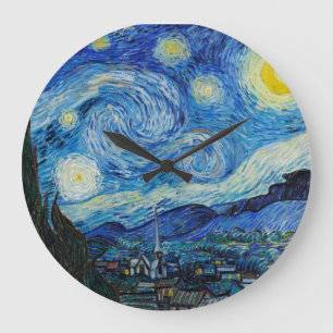 Starry Night, Van Gogh Large Clock