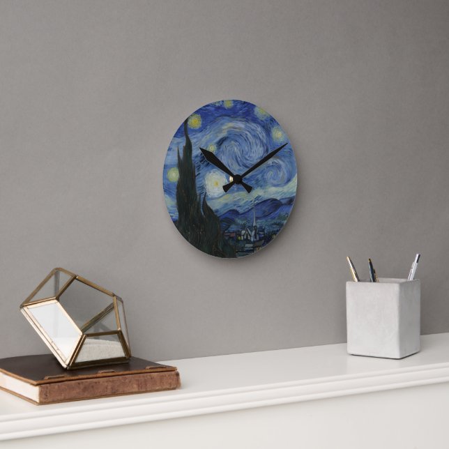 Starry Night - Van Gogh Large Wall  Clock (Office)