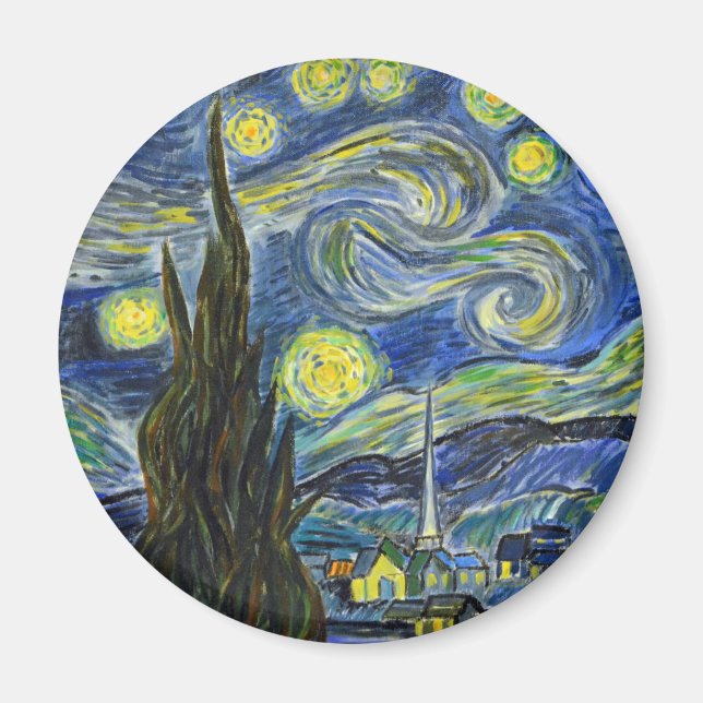 Starry Night, Van Gogh Magnet (Front)