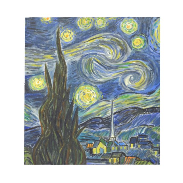 Starry Night, Van Gogh Notepad (Front)