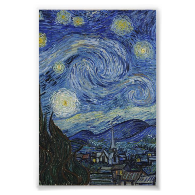 Starry Night Van Gogh Photo Print (Front)