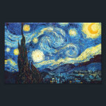 Starry Night - Van Gogh Photo Print<br><div class="desc">One of the most famous painting by Vincent Van Gogh. Starry Nigh is a wonderful masterpiece that will fit just great in your home or in your office.</div>