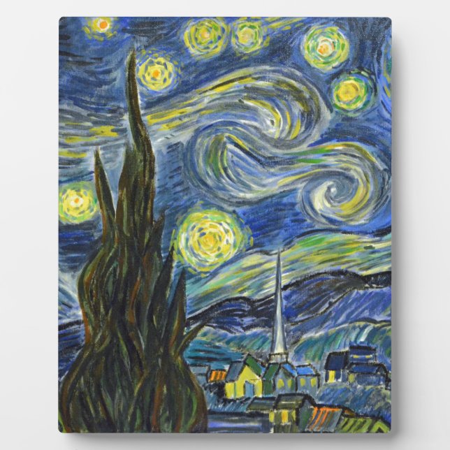 Starry Night, Van Gogh Plaque (Front)