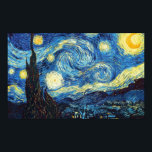 Starry Night - Van Gogh Poster<br><div class="desc">One of the most famous painting by Vincent Van Gogh. Starry Nigh is a wonderful masterpiece that will fit just great in your home or in your office.</div>