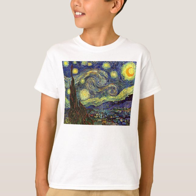 Starry Night, Van Gogh T-Shirt (Front)
